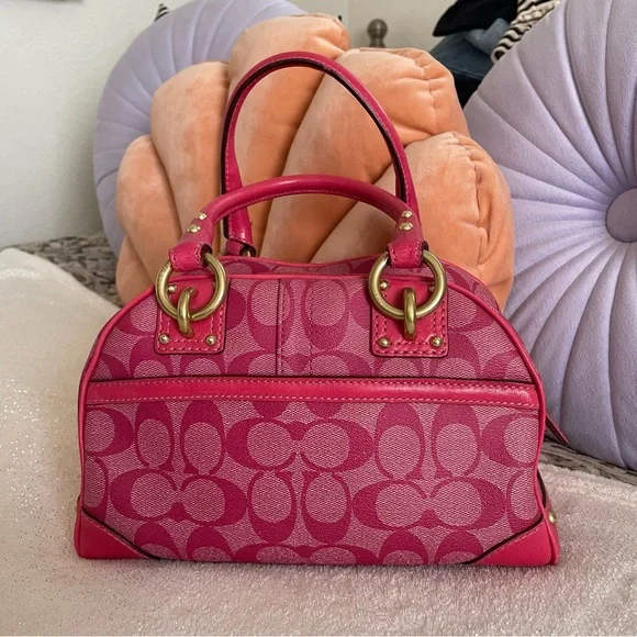 Coach Pink and White Mini Bag - Picture 2 of 16